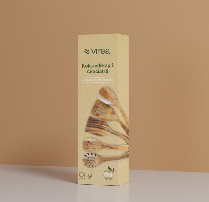 Köksredskap i Akaciaträ 5-pack